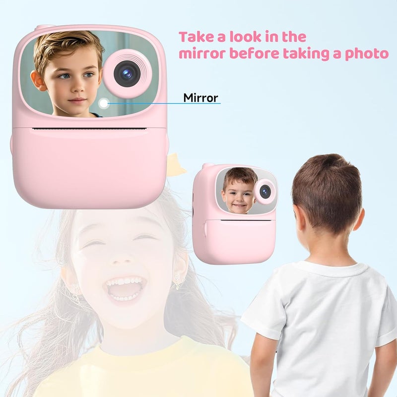 DIGITHINK Kids Instant Print Camera 2025, 32GB Memory, Dual Lens with 2.4-Inch Screen and 1080p HD, Nice Gift for Boys and Girls Ages 4-13, Ideal for Toddlers and Teenagers - Image 2